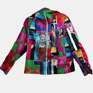 Erin London Colorful‎ Jacket Womens Large Full Zip